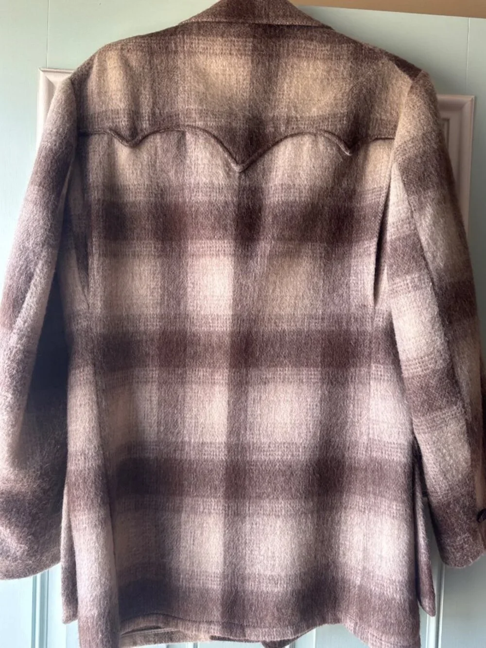 Vtg 1950s Land N Lakes cashmere wool blend jacket rockabilly Herman K Lavin Co S